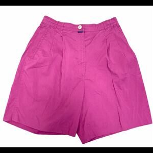 Vtg Le Coq Sportif High Waist Pleated Shorts Sz 8